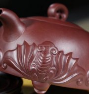 《福临门》宜兴高级工艺美术师手工紫砂壶全手工底槽青泡茶壶