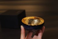 《鎏金杯》纯手工紫砂壶全手工宜兴瓷器茶壶花器