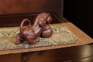 《有求必应-茶宠摆件豹》宜兴紫砂紫砂壶全手工茶壶老师
