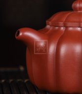 《筋纹德钟》宜兴紫砂壶全手工茶壶大红袍德钟