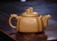 《龍尊》宜兴紫砂壶民间实力派艺人手工泡茶壶茶具黄金段