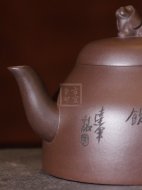 《清饮》宜兴紫砂壶助理工艺美术师手工紫泥创新泡茶壶茶具