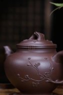 《报春》宜兴助理工艺美术师手工紫砂壶紫泥料茶壶报春茶具