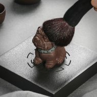 《沙皮狗》宜兴紫泥紫砂壶纯手工茶壶茶具