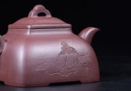 《觚棱》宜兴纯高级工艺美术师全手工紫泥紫砂壶茶具
