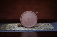 《牛盖莲子》紫砂壶全手工牛盖莲子茶壶老师紫泥壶