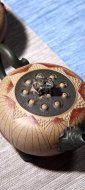 《青蛙莲子》宜兴紫砂壶全手工茶壶名师老师段泥仿生器