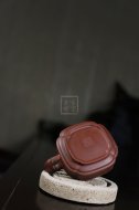 《四方雅竹》宜兴紫砂壶工艺美术师手工茶壶四方老师底槽青壶