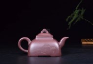 《觚棱》宜兴纯高级工艺美术师全手工紫泥紫砂壶茶具