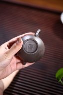 《长乐》宜兴紫砂壶助理工艺美术师手工青灰泥茶具茶壶