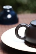 《小圆珠》宜兴工艺美术师全手工黑朱泥圆珠紫砂壶茶具