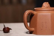 《八方来财》宜兴紫砂壶工艺美术师手工金降坡泥泡茶壶茶具八方