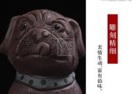 《沙皮狗》宜兴紫泥紫砂壶纯手工茶壶茶具