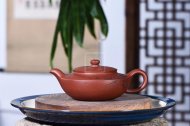 《汉扁》宜兴紫砂壶工艺美术师手工底槽青泡茶壶汉扁茶具
