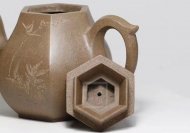 《六方茄瓜》段泥纯手工工艺美术师宜兴紫砂壶茶具茶壶