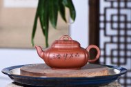 《四方抽角》宜兴紫砂壶底槽青工艺美术师全手工茶壶抽角茶具