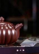 《龙如意》工艺美术师全手工花器紫朱泥紫砂壶