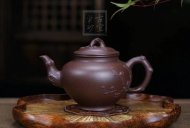 《报春》宜兴助理工艺美术师手工紫砂壶紫泥料茶壶报春茶具