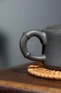 《竹段》宜兴豆青泥紫砂壶纯手工茶壶茶具