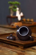 《潘壶》经典器型紫砂100目紫泥潘壶古朴典雅
