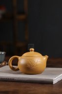 《西施》宜兴高级工艺美术师手工紫砂壶西施泡茶壶茶具黄金段泥