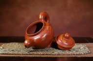 《道洪掇只》宜兴紫砂壶工艺美术师手工茶壶朱泥掇只