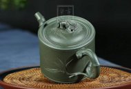 《竹段》宜兴紫砂壶工艺美术师手工茶壶茶具天青泥竹段
