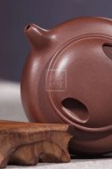 《牛盖莲子》宜兴紫砂壶高级工艺美术师手工拼紫泥牛盖莲子茶壶茶具