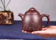《金丝秦权》宜兴紫砂壶工艺美术师手工紫泥泡茶壶秦权茶具
