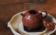 《大吉》红降坡泥宜兴紫砂壶工艺美术员全手工瓜器茶具