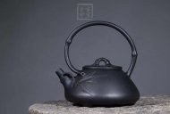 《石瓢提梁》宜兴紫砂壶工艺美术师手工小容量功夫茶壶紫泥还原烧石瓢提梁