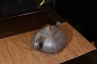 《四方抽角石瓢》经典紫砂壶抽角宜兴全手工高级工艺美术师泡茶壶茶具蟹壳青段泥