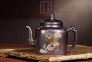 《柴烧龙腾盛世》宜兴紫砂壶宫灯高级工艺美术师手工黄龙山底槽青壶家用高级工艺美术师茶壶套装精品