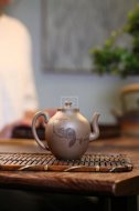 《橄榄》宜兴紫砂壶全手工青灰段泥