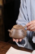 《石瓢》宜兴紫砂壶实力派名家原矿石瓢紫砂茶具青段壶