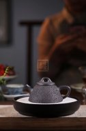 《霸王瓢》宜兴石瓢紫砂壶实力派名家手工茶壶黑铁砂紫砂壶