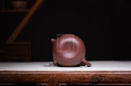 《茄段》宜兴紫砂壶名家范盛老师紫泥全手工茄段