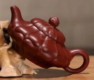 《合菱》宜兴紫砂壶工艺美术师全手工大红袍泡茶壶合菱茶具