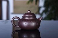 《容天》宜兴纯手工紫砂壶容天全手工花器80目紫泥泡茶壶