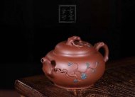 《繁花似锦》宜兴紫砂壶名家纯手工紫泥茶具功夫泡茶壶家用套装