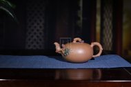 《松鼠葡萄》宜兴紫砂壶名家纯全手工桂花砂仿生壶泡茶壶茶壶茶具