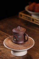 《雀竹杯》宜兴紫砂壶实力派名家手工黄龙山紫泥泡茶壶茶具