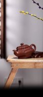 《六方舒扁壶》宜兴底槽青紫砂壶纯手工茶壶茶具