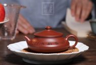《玉扁》宜兴紫砂壶实力派名家手工红皮龙泡茶壶茶具