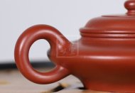 《虚扁》宜兴紫砂壶助理工艺美术师全手工大红袍泡茶壶虚扁茶具