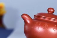 《掇只壶》宜兴紫砂壶掇只纯手工朱泥大红袍料掇只泡茶壶