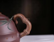 《君子竹》宜兴紫砂壶工艺美术师手工紫泥泡茶壶茶具