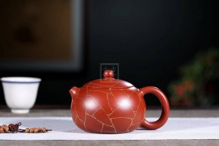 《金丝西施》宜兴纯手工紫砂壶大红袍西施