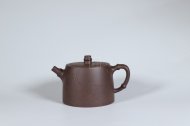 《竹节汉铎》宜兴紫砂壶民间艺人手工紫泥汉铎壶茶具泡茶壶