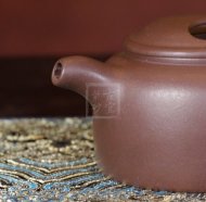 《牛盖莲子》紫砂壶全手工牛盖莲子茶壶老师紫泥壶